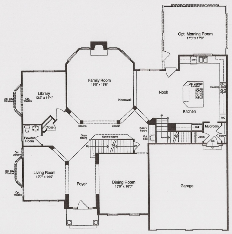 The Sonoma by JMB HOMES first floor plans