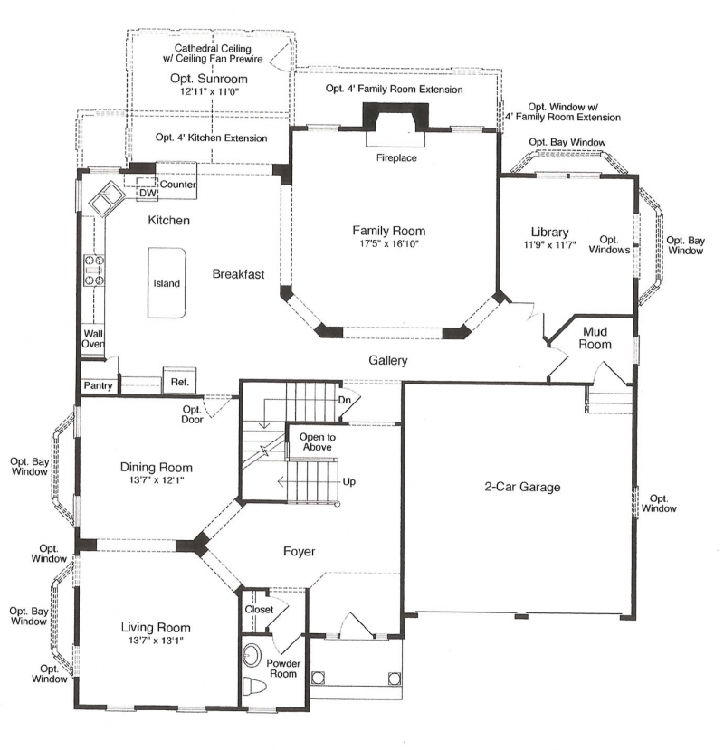 St. Clement by JMB HOMES first floor plans