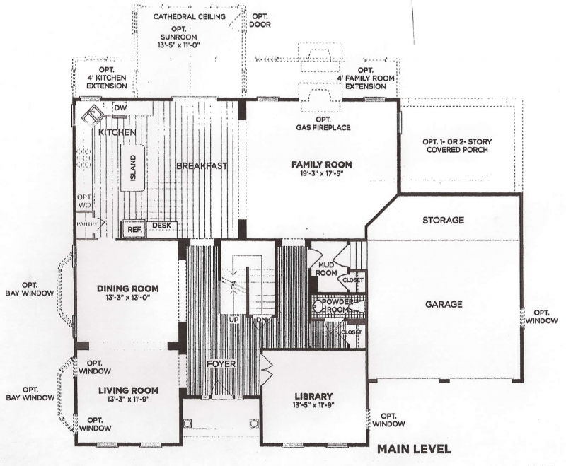 JMB HOMES-The Pine Ridge first floor plans