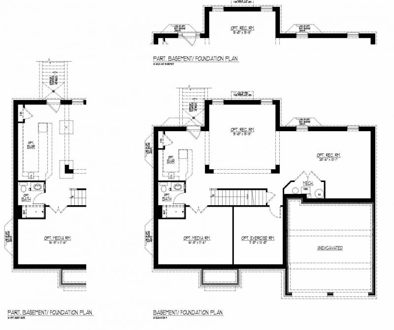 The Marimar by JMB HOMES basement floor plans
