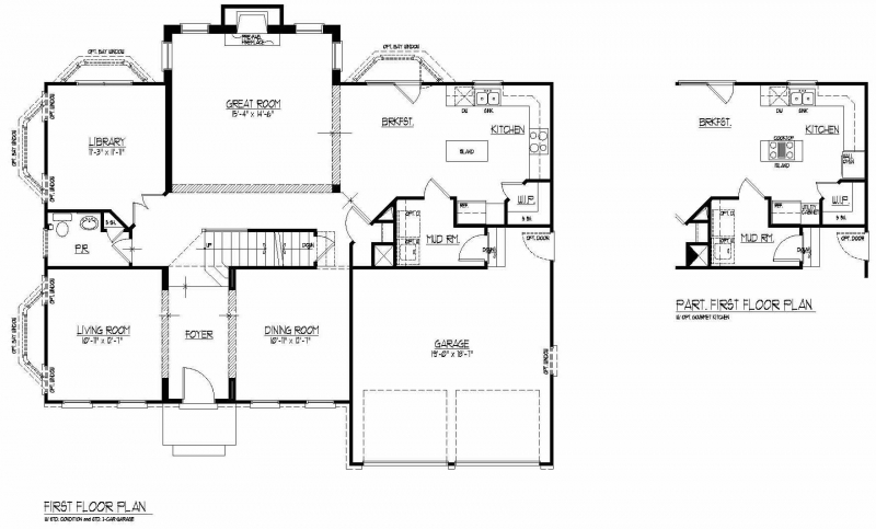 The Lorimar by JMB HOMES first floor plans