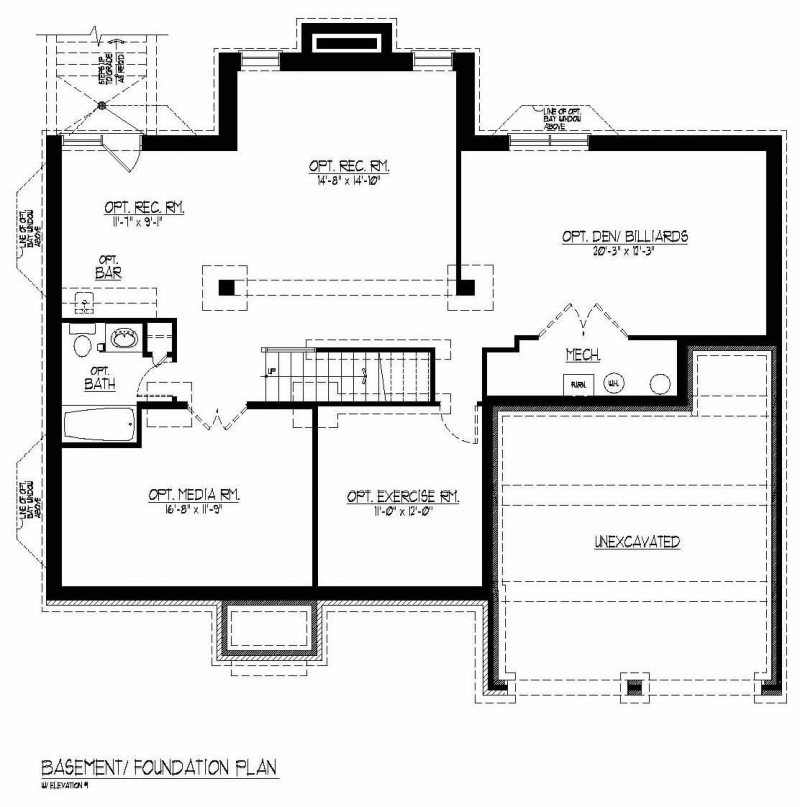 The Lorimar by JMB HOMES basement floor plans