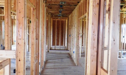 Long Reach Farms - Lot 3 Custom Build construction hallway