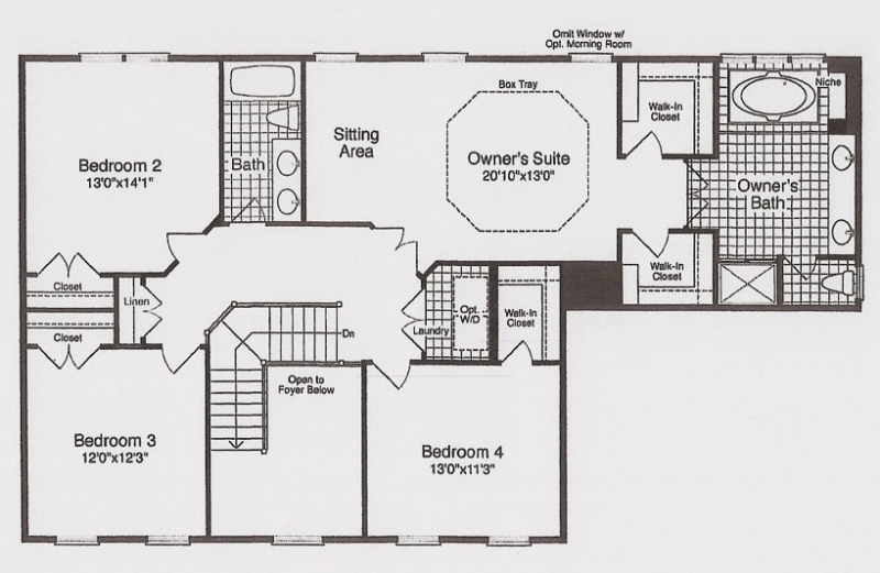 The Marston (2883 Sq.Ft.) second floor plans
