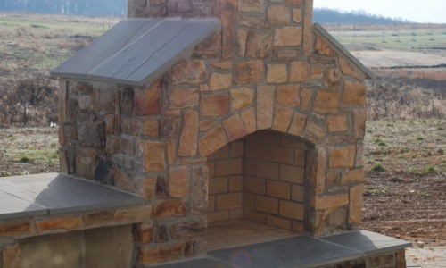 Long Reach Farms - Lot 3 Custom Build outdoor fireplace