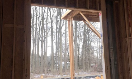 Worthington Valley, custom home, construction window