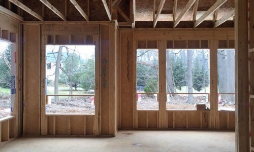 Worthington Valley, custom home, construction windows