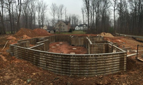 Worthington Valley, custom build, foundation