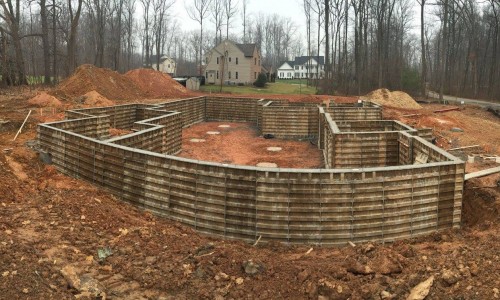 Worthington Valley, custom build, foundation 2